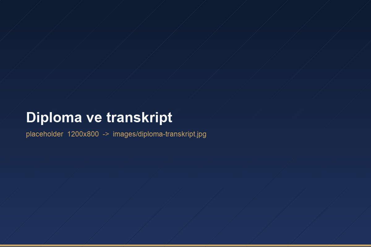 Solomon International School diploması ve resmi transkript